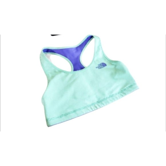 The North Face Womens Sports Bra Green S/ Reversible Racerback Active - Picture 6 of 6